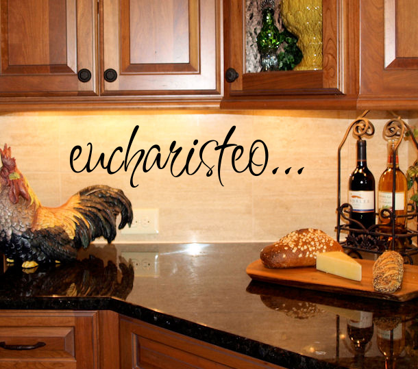 Eucharisteo Wall Decal