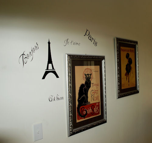 thumbnail image 2 of Paris French Themed Vinyl Decal Set – 6 Words – Oracal 651 Wall Décor 2 of 5