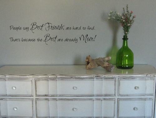 Best Friends Mine Wall Decal