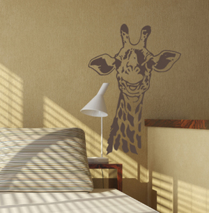 Smiling Giraffe Wall Decal