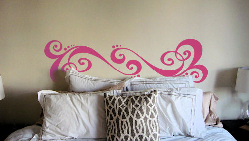 Whimsical Headboard Wall Decal 