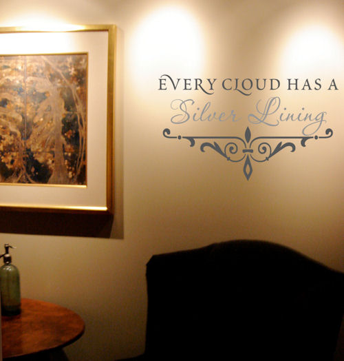 Every Cloud Silver Lining Wall Decal