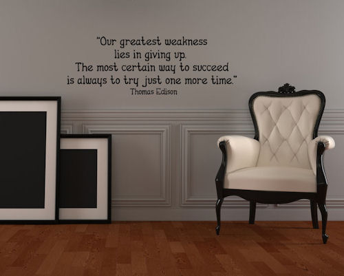 Try One More Time Wall Decals   