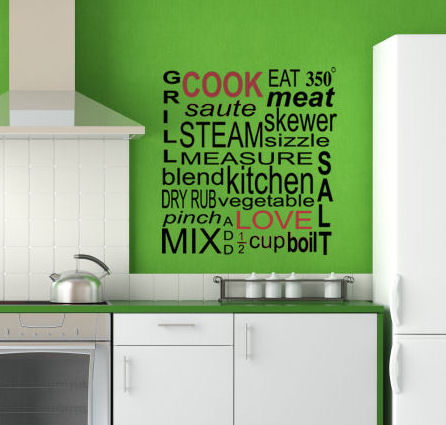 Cook Love Subway Art Wall Decal