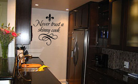 Never Trust Skinny Cook Wall Decal