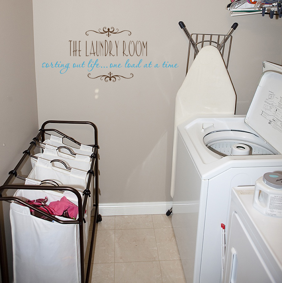 One Load At A Time Laundry Room Wall Decal