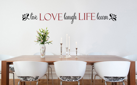 Love Life Live Laugh Learn | Wall Decals