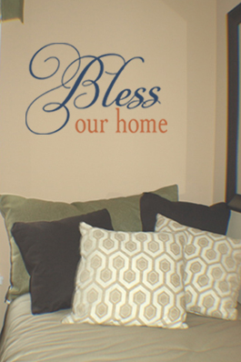 Bless Our Home Wall Decal