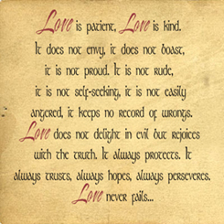 Love Is Patient Love Is Kind | Wall Decal