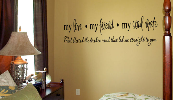 My Love Friend Soul Mate Wall Decal