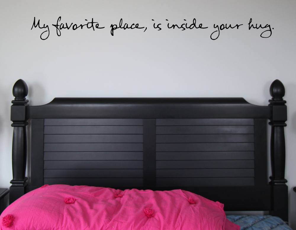 Favorite Place Inside Your Hug Wall Decal