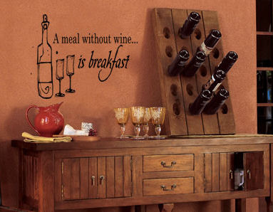 Meal Without Wine Wall Decal