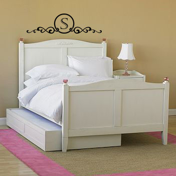 Monogram Headboard Frame Wall Decal