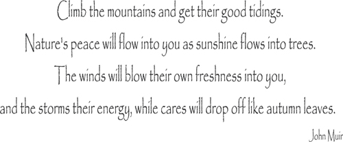 Climb The Mountains | Wall Decals
