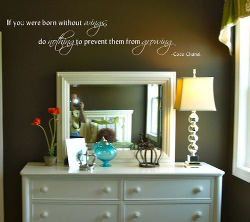 Born Without Wings Wall Decals