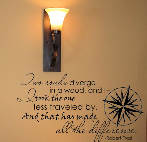 Two Roads Diverge | Wall Decals