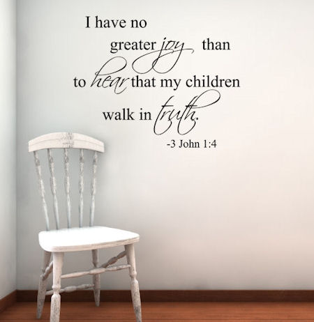 Hear My Children Walk Truth Wall Decals   