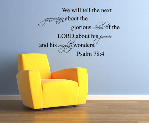 Glorious Deeds Mighty Wonders Wall Decal  