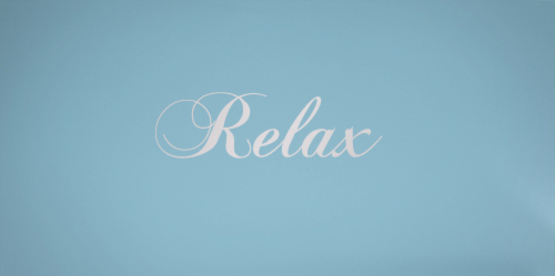 Relax Simply Words Decal