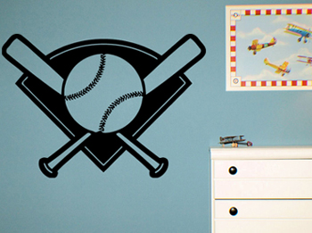 Baseball Diamond Wall Decal