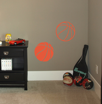 Basketballs Wall Decals 