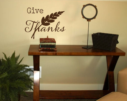 Give Thanks Wall Decal