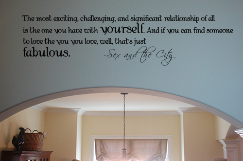 Relationship With Yourself Wall Decal