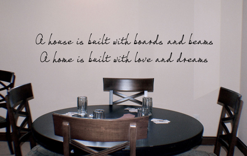 Home Love & Dreams Wall Decal
