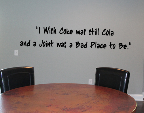 Coke Cola Joint Place To Be Decal  