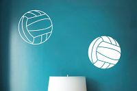 Volleyballs Wall Decal