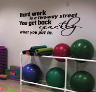 Hardwork Wall Decal 