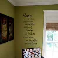 Vertical Home Is Where Wall Decal 
