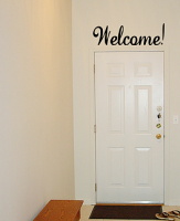 Welcome Lauren Script Wall Decal