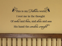 My Father's World Wall Decal  