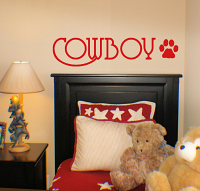 Name Dog Paw Wall Decal