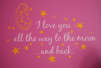 Love You To Moon And Stars Wall Decal