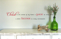 Christ Listener Every Meal Wall Decal