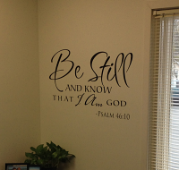 Be Still Scripture Wall Decal