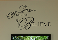 Dream, Imagine, Believe Wall Decal