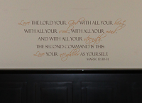 Love The Lord Wall Decal   