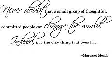 Small Group People Change World | Wall Decals