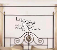 Let Her Sleep Wall Decal