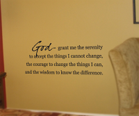 God Grant me the Serenity Wall Decal