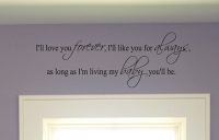 Forever Always My Baby Wall Decals