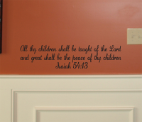 All Thy Children Wall Decal