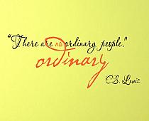 No Ordinary People Wall Decal 