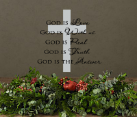 God Is Wall Decal Item 