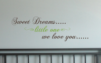 Sweet Dreams Little One Wall Decal