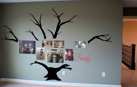 Family Photo Tree 3 With Bare Branches Wall Decal 