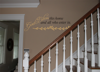God Bless This Home Wall Decal